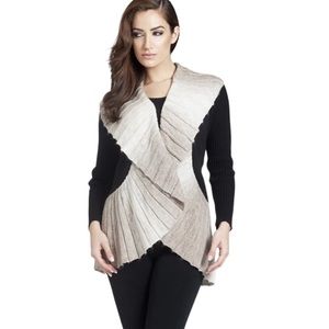 Signature Ombré  Wrap Sweater with Pin by Angel Apparel in Size XL